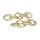 CosmoLiving by Cosmopolitan Aluminum Metal Chain Decorative Sculpture Home Decor Statues Set of 2 Accent Figurines 12 10W Gold
