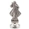 VILLAGE GIFT Mini Saint Statue Classic Christian and Catholic Figurines SilverTone Metal Sticky Bottom Easily Attach to Car Dash Religious Home and Car Decor Made in Italy Divine Mercy