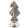 VILLAGE GIFT Mini Saint Statue Classic Christian and Catholic Figurines SilverTone Metal Sticky Bottom Easily Attach to Car Dash Religious Home and Car Decor Made in Italy Divine Mercy