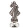 VILLAGE GIFT Mini Saint Statue Classic Christian and Catholic Figurines SilverTone Metal Sticky Bottom Easily Attach to Car Dash Religious Home and Car Decor Made in Italy Divine Mercy