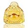 Reyife Healing Crystal Laughing Buddha Statue Mini Happy Lucky Buddha Figurine Meditation Feng Shui Wealth Ornament for Desk Car Home Decor