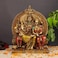 zig zag Lord Shiva Family Shiv Parivar Religious Statue Idol for Pooja Room Mandir Temple Gift Size 8 inches
