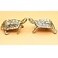 ALHBEJT Brass Turtle Brass Tortoise Statue Figure Home Office Decorative Ornament Collectible 2PCS