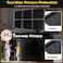 bofeifs Blackout Window Film UV Blocking Window Tint One Way Lattice Privacy Window Film Frosted Glass Static Cling Decorative Window Cover for Home Bathroom Front Door 175 x 787 in