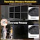 bofeifs Blackout Window Film UV Blocking Window Tint One Way Lattice Privacy Window Film Frosted Glass Static Cling Decorative Window Cover for Home Bathroom Front Door 175 x 787 in