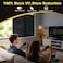 bofeifs Blackout Window Film UV Blocking Window Tint One Way Lattice Privacy Window Film Frosted Glass Static Cling Decorative Window Cover for Home Bathroom Front Door 175 x 787 in