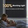 Coavas Blackout Window Privacy Film Total 100 Light Blocking Room Darkening Window Tint for Home Frosted Static Cling Black Out Cover 118 x 787 Inch Blackout