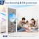 Coavas Window Privacy Film Daytime See Out Not in 98 UV Blocking Heat Control Window Tint for Home with Tools Adhesive Shatterproof One Way Reflective Mirror Film Silver 175 x 787 Inch