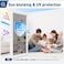 Coavas Window Privacy Film Daytime See Out Not in 98 UV Blocking Heat Control Window Tint for Home with Tools Adhesive Shatterproof One Way Reflective Mirror Film Silver 175 x 787 Inch