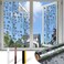 COUNTEWOL Countewol Upgraded Window Privacy Film One Way Daytime Privacy Static Cling Sun Blocking Anti UV Reflective Window Tint for Home and Office Silver Daisy 175 X 787 in