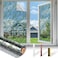 COUNTEWOL Countewol Upgraded Window Privacy Film One Way Daytime Privacy Static Cling Sun Blocking Anti UV Reflective Window Tint for Home and Office Silver Leaves 175 X 787 in