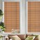 dktie DKTIE Wooden Blinds Pattern Decorative Window Privacy Film Sun Blocking Heat Control Static Cling No Glue with Installation Tools Stained Glass Window Film S531 177 x 787