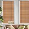 dktie DKTIE Wooden Blinds Pattern Decorative Window Privacy Film Sun Blocking Heat Control Static Cling No Glue with Installation Tools Stained Glass Window Film S531 177 x 787