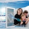 JAYONG One Way Window Privacy Film with Installation Tools Static Cling Mirror Reflective Tint for Daytime Heat Control UV Blocking Privacy Film for Home Office Glass Door Black Silver 175x787