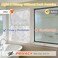 OHTMERU Window Privacy Film Decorative for Front Door Bathroom Static Cling Stained Glass Sticker Opaque Heat Control UV Blocking NonAdhesive for Home Windows 175 X 787 inches
