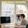 OHTMERU Window Privacy Film Decorative for Front Door Bathroom Static Cling Stained Glass Sticker Opaque Heat Control UV Blocking NonAdhesive for Home Windows Magnolia