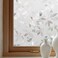OHTMERU Window Privacy Film Decorative for Front Door Bathroom Static Cling Stained Glass Sticker Opaque Heat Control UV Blocking NonAdhesive for Home Windows Magnolia