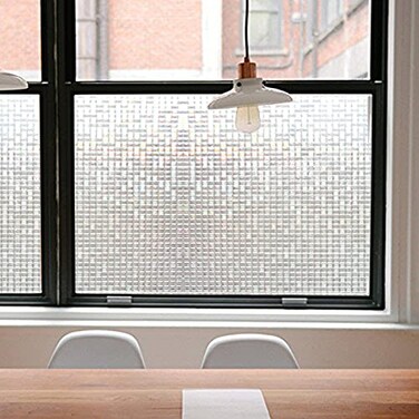 Jahoot Privacy Window Films Transparent Glass Tint Static Cling Treatment Reflects Rainbow Effect with Sunlight Home Protection and Decorative Heat Control UV Prevention Crystal Mosaic 1181 x 787
