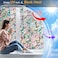 Dwersty Rainbow Window Privacy Film Decorative Window Sticker 3D Static Stained Glass Cling Tint for Home Heat Control NonAdhesive 175 x 787 inches