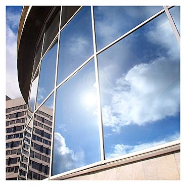 BDF EXS15 Exterior Window Film Daytime Privacy and Sun Control Mirror Silver 15 Dark 24in X 50ft