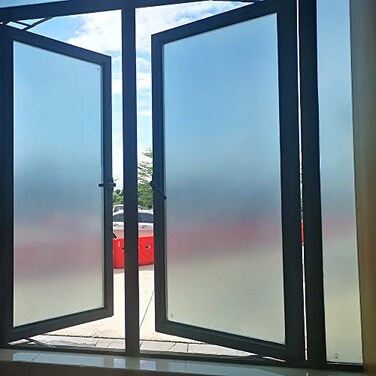 VSUDO 2 Rolls 354 by 787 Static Cling Window Film for Privacy Frosted Glass Pattern Window Tint Sticker for Home or Office 3875 Sq Ft Total