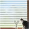 Viseeko Window Privacy Film Sun Blocking Frosted Glass Window Film Static Cling Window Covering Non Adhesive Glass Sticker for Home Office Bathroom Kids Study Stripe Patterns