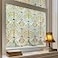 ADD.HERES 3D Stained Glass Window Film Decorative Window Privacy Film for BathroomFront DoorHome Sun Blocking Heat ControlStatic Cling Golden Ironwork 236inch x 708inch