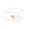 AITEE Small Acrylic Box with Lid Clear Cube Display Case MultiPurpose Box Square for Holding Staples Paper Clips Stamps Display in Office Home