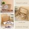 Ajuny Handmade Decorative Wooden Jewelry Box Celtic Cross Design Multipurpose Treasure Chest Storage Organizer Trinket keepsake Necklaces Watch Boxes Great Gifts 8x5 Inch