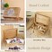 Ajuny Handmade Decorative Wooden Jewelry Box Celtic Cross Design Multipurpose Treasure Chest Storage Organizer Trinket keepsake Necklaces Watch Boxes Great Gifts 8x5 Inch