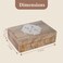 Ajuny Handmade Decorative Wooden Jewelry Box Celtic Cross Design Multipurpose Treasure Chest Storage Organizer Trinket keepsake Necklaces Watch Boxes Great Gifts 8x5 Inch
