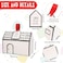 Haomian 20 Pcs House Shaped Gift Boxe White Low Style House Shaped Gable Gift Boxes Fancy Treat Cookie Dessert Bakery Boxes for Party Goodies Gifts Giving Small BakesWhite Low Style