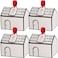 Haomian 20 Pcs House Shaped Gift Boxe White Low Style House Shaped Gable Gift Boxes Fancy Treat Cookie Dessert Bakery Boxes for Party Goodies Gifts Giving Small BakesWhite Low Style
