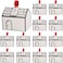 Haomian 20 Pcs House Shaped Gift Boxe White Low Style House Shaped Gable Gift Boxes Fancy Treat Cookie Dessert Bakery Boxes for Party Goodies Gifts Giving Small BakesWhite Low Style
