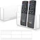 Jetec 2 Pieces Wall Mount Remote Control Holder Acrylic Placed Flat Media Organizer Storage Box with Acrylic Transparent Glue No Need to Drill Holes 75 x 4 x 18 Inch 79 x 4 x 22 Inch Clear