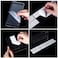 Jetec 2 Pieces Wall Mount Remote Control Holder Acrylic Placed Flat Media Organizer Storage Box with Acrylic Transparent Glue No Need to Drill Holes 75 x 4 x 18 Inch 79 x 4 x 22 Inch Clear
