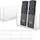Jetec 2 Pieces Wall Mount Remote Control Holder Acrylic Placed Flat Media Organizer Storage Box with Acrylic Transparent Glue No Need to Drill Holes 75 x 4 x 18 Inch 79 x 4 x 22 Inch Clear