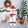Marspark 4 Pieces Christmas Box Decoration Nesting Decorative Stackable Nesting Christmas Stacking BoxesSnowman
