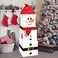 Marspark 4 Pieces Christmas Box Decoration Nesting Decorative Stackable Nesting Christmas Stacking BoxesSnowman