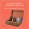 Mela Artisans Trellis Mango Wood Decorative Storage Box HandCarved Wooden Jewelry Box for Keepsakes Accessories Home Decor Medium Burnt Large 9 x 6 x 35