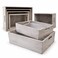 Oojami 4 Pack Nesting Wooden Storage Crates Decorative Whitewashed Wood Boxes with Cutout Handles for Farmhouse Home Decor Pantry Organization and Shelf Display