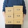 Soul & Soul Lane Kraft Storage Boxes Set of 6 3 Large 3 Medium Keepsake Memory Storage Boxes with Lids Cardboard Organizers with Label Holders for Photos Crafts Decoupage Collectibles