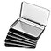 Elesunory 6 Pcs Metal Rectangular Hinged Tin Boxes with Lid Mini Portable Empty Box Container Small Black Tin with Lid for Home or Outdoor Active Storage Black