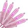 YULETIME 100 Pink LED Christmas Lights 33 ft Pink Wire UL String Light