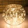 Highill 100LED Fairy Light Battery Operated LED Lights with Timer Setting Warm White String Lights 10M Silver Wire Starry Lighting for Bedroom Indoor Christmas Tree Wedding Decor Idea Put in Jars