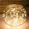 Highill 100LED Fairy Light Battery Operated LED Lights with Timer Setting Warm White String Lights 10M Silver Wire Starry Lighting for Bedroom Indoor Christmas Tree Wedding Decor Idea Put in Jars