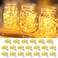 Adamonda 20 Pack LED Fairy Lights Battery Operated3 Features Blinking Slowly Blinking just on 7FT 20 LED Waterproof Mini Twinkle String Lights for Wedding Mason Jars Party Christmas DecorationsWarm Wh