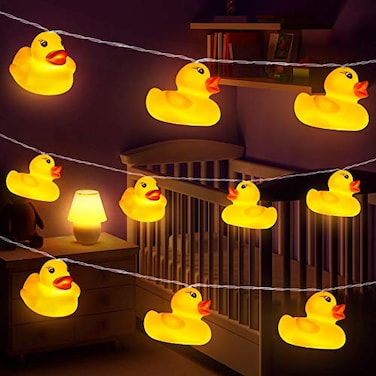 AceList 20 LED Childrens Room LED String Lights for Holiday Wall Window Tree Decorative Party Yard Garden Kids Bedroom Living Dorm Uses Squeeze Sound Squeaky Duck