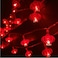 Amants01 33ft10M 80 LED Red Lanterns String Lights Battery Operated Fairy String Lights Wedding Chinese New YearSpring FestivalParty DecorationChristmas