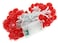 Amants01 33ft10M 80 LED Red Lanterns String Lights Battery Operated Fairy String Lights Wedding Chinese New YearSpring FestivalParty DecorationChristmas
